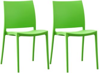 Clp Clp - Juego De 2 Sillas De Jard&iacute;n Meton Verde