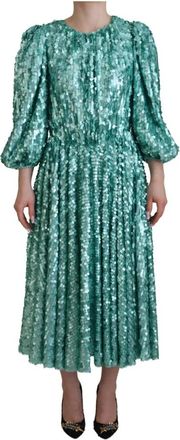Dolce & Gabbana Maxi-jurk - Dames - Casual kleedjes - Blauw - S - Kleedjes