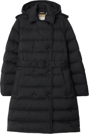 Burberry (WMNS) Burberry 25 Mid-length Nylon Hooded Puffer Coat Black 81103131