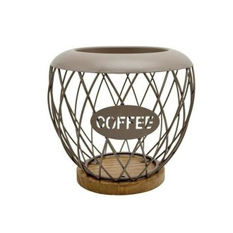 OEM Soporte Geom&eacute;trico Para C&aacute;psulas De Caf&eacute;, Estante De Almacenamiento Resistente De Madera De Hierro, Ideal Para Encimeras, Cocinas Peque&ntilde;as, Oficinas Y