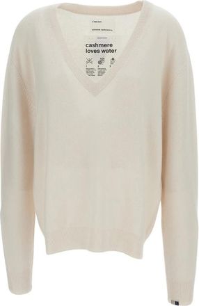 Extreme Cashmere V-neck Kasjmier Trui - Dames - Cashmere truien - Beige - ONE Size - Kasjmier - Truien & Vesten