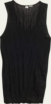 Toteme Crinkled Knit Tank Top