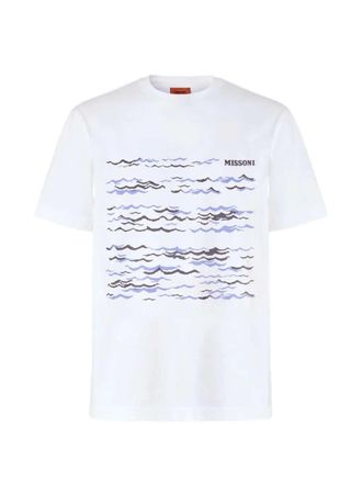 Missoni T-shirt met golfprint