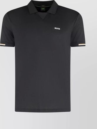 HUGO BOSS performance fabric polo shirt