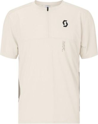 Scott Tee Vertic Zip S/S Velotrikot f&uuml;r Herren | wei&szlig;