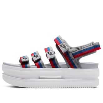 Nike (WMNS) Nike Icon Classic Sandal Metallic Silver Game Royal DH0224-003