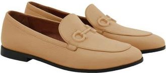 Ferragamo Soldy Gancio Loafer in Dark Rose Naturale at Nordstrom, Size 10.5