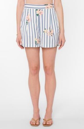 Velvet Heart Fedra Pull-On Shorts in Coast Floral Blue at Nordstrom Rack, Size X-Small