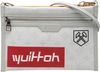 Louis Vuitton Pre-owned Monogram Crossbody Bag - Dames - Vintage Schoudertas - Grijs - ONE Size - Vintage
