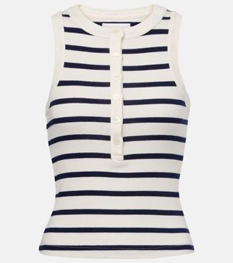 Citizens Of Humanity Caralyn striped cotton-blend tank top