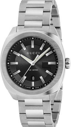 Gucci YA142301 Mens Quartz Watch - Stylish and Durable Timepiece - Black Stainless Steel - One Size