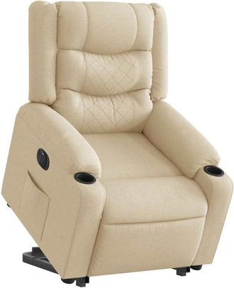 vidaXL Vidaxl - Sill&oacute;n El&eacute;ctrico Reclinable Elevable De Tela Color Crema