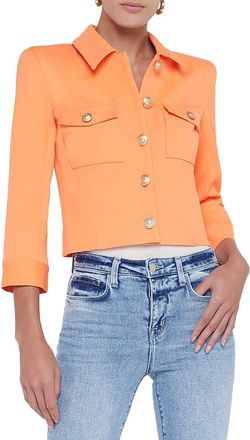 L'agence Lagence Kumi Crop Fitted Jacket
