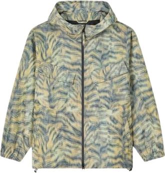 Kenzo Tiger Print Hooded Jacket - Heren - Zomerjassen - Veelkleurig - L - Polyester - Jassen
