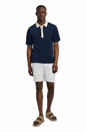 Onia Oversized Towel Terry Polo in Deep Navy/egret at Nordstrom, Size X-Large S