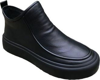 Generic Mens Ankle Bootankle Boot Warm Fur Lined Zip Ankle Boots Shoes Size, Light Breathable Shoe Suitable for Outdoor Walking in Winter,Black Fleece Lined,7