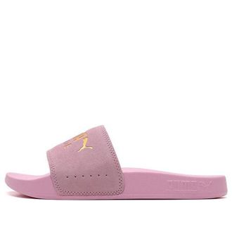 Puma Leadcat 2.0 Suede Slides Pink Gold 398678-05