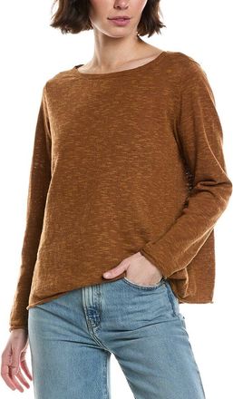 Eileen Fisher Eileen Fisher Linen-Blend Bateau Neck Sweater