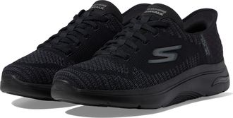 Skechers Mens Hands Free Slip-ins Go Walk Arch Fit 2.0-Grand Select 2 Sneaker, Black/Black, 10.5 UK X-Wide