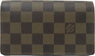 Louis Vuitton Damier Brown Damier Canvas Damier Canvas Wallet (Bi-Fold) (Pre-Owned)