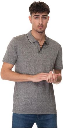 HUGO BOSS Contrast Polo Shirt- Korte Mouw- Slim Fit - Heren - Polos - Blauw - S - Katoen - Tops