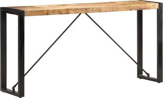vidaXL Mesa Consola De Madera Maciza De Mango 150x35x76 Cm Vidaxl