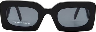 Marc Jacobs Grey Rectangular Ladies Sunglasses MARC 488/N/S 02M2/IR 50