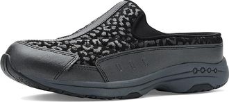 Easy Spirit Traveltime730 Womens Shoes Black Leopard : 5.5 M (B), Leather