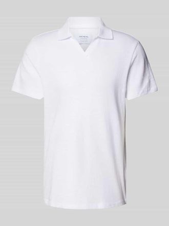 Mc Neal Regular Fit Poloshirt mit V-Ausschnitt in Weiss, Gr&ouml;&szlig;e XXXL