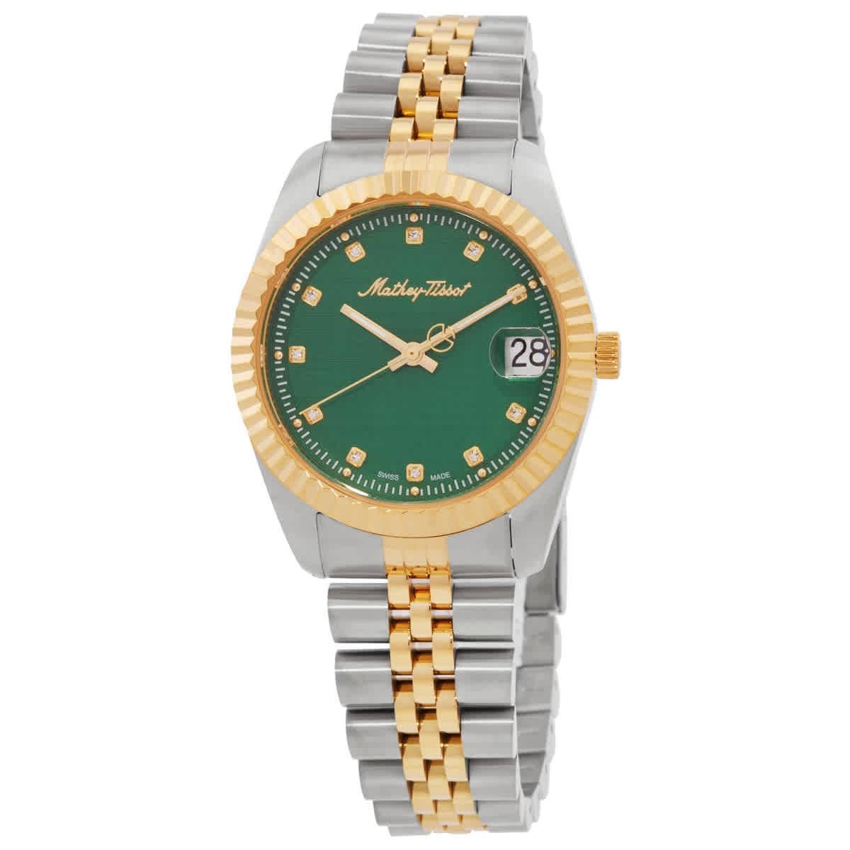 NWT Mathey-Tissot Mathey III Quartz Crystal Black Dial Ladies Watch Mathey Tissot Mathey III Quartz Crystal Black Dial Ladies  main image 2