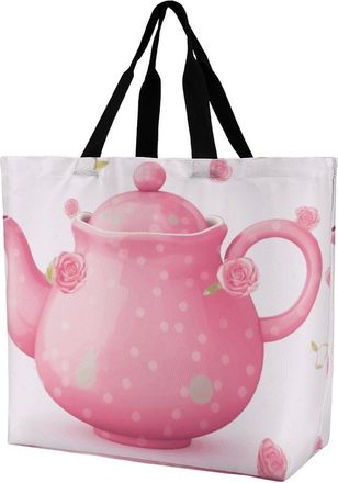 Generic Teapot Shopper Bag Waterproof Tote Bag Durable Shopping Bags For Casual Travel Yoga
