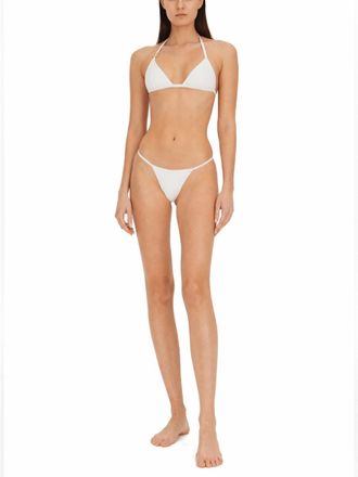 Dolce & Gabbana Logo-Detailed Two-Piece Bikini - White