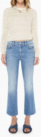Mother Outsider Flood Jeans In Heads Or Tails