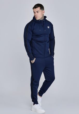 Siksilk Conjunto para Hombres de Sudadera con Capucha y Joggers en Azul Marino XXL
