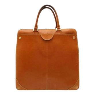 Louis Vuitton Pre-owned Nomade Negev PM Leren Aktetas - Dames - Pre-owned - Bruin - Maat: ONE Size Leer