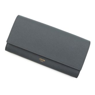 Celine Leather Long Wallet (Bi-Fold) (Pre-Owned)