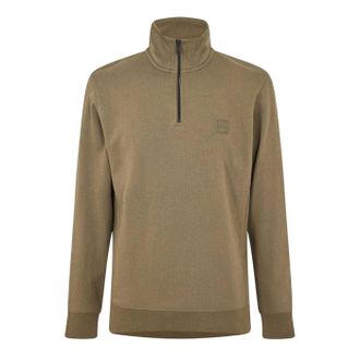 HUGO BOSS Heren Badstof Sweatshirt (Groen)