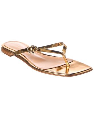 Gianvito Rossi Ribbon Thong Leather Sandal