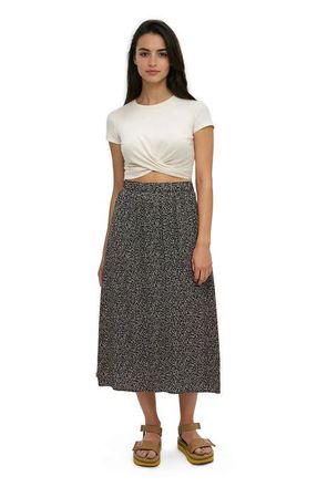 tentree Yaletown Skirt in Meteorite Black/scattered Dot at Nordstrom, Size X-Small