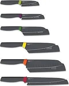 Joseph Joseph Elevate 6-piece Multicolour Knives Set, Joseph Joseph, Cuchillos De Cocina, Funcionalidad, Tecnolog&iacute;a Elevate, Mangos Ergon&oacute;micos, Acero Inoxidable Ja