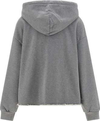 Maison Margiela Spray Paint Graphic Hoodie - Gray