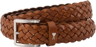 Ami 30mm Gevlochten Paris Paris Riem - unisex - Riemen - Bruin - 95 CM - Leer - Accessoires