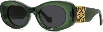 Loewe Lw 40175U Anagram Zonnebril - unisex - Zonnebrillen - Groen - ONE Size - Accessoires
