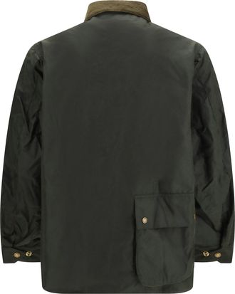 Barbour Mens Brake Line Waxed Jacket Fern Cotton