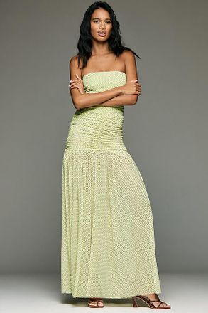 AFRM Denise Strapless Mesh Maxi Dress