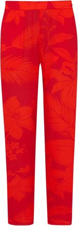 Vilebrequin Pantaloni a fiori - Rosso