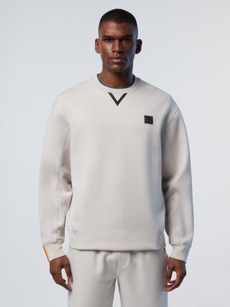 North Sails Mens Sweatshirt Interlock crew-neck - Grey - Size X-Small