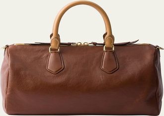 Prada Large Leather Top-Handle Bag