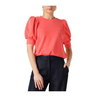Minus Livana T-shirt Koraal - Dames - T-shirts - Roze - L - Tops