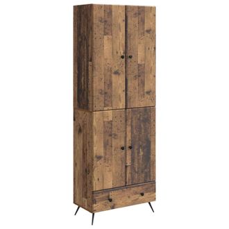 vidaXL Juego De Armarios 2 Uds. Madera Envejecida Madera De Ingenier&iacute;a Vidaxl
